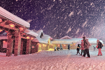 雪乡的夜晚