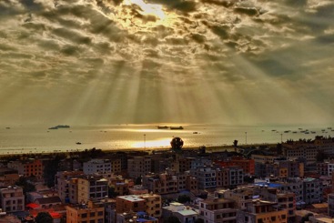 北海夕照
