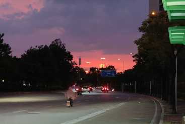 夕阳下的生活