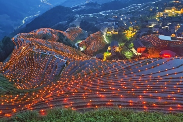 龙脊梯田夜景