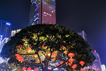 流光溢彩城市夜