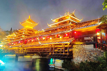 廊桥夜景