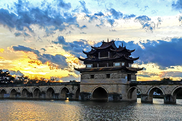 古桥夕照