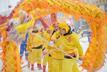 雪天飞龙