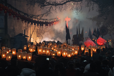 单幅：作品名称：《玛瑙板凳龙》
