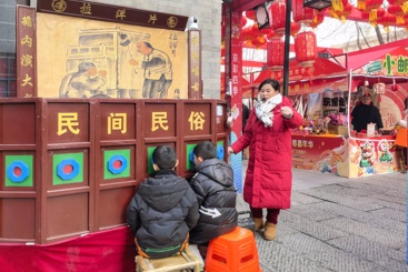 庙会拉洋片