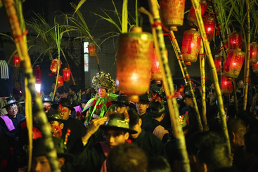 夜游甘蔗灯