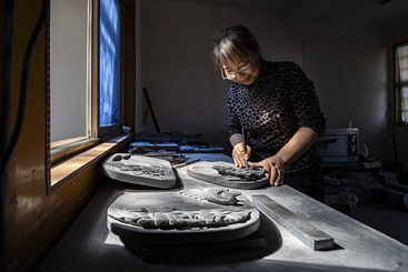金星砚制作
