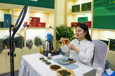 《茶妹直播卖茶》