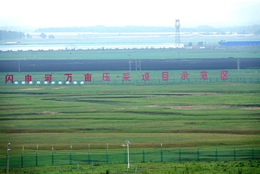 万亩压采示范区