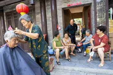 街头理发师