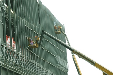 玉北高铁站建设者