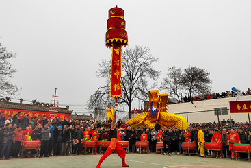 古老中幡闹大年