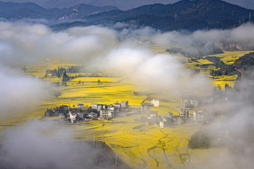 云海村舍入画笺