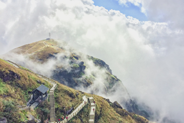 深秋的武功山美景