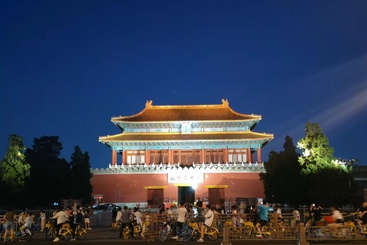 故宫的蓝底照片