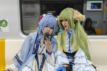 地铁里的cosplay