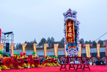 非遗狮舞迎新年