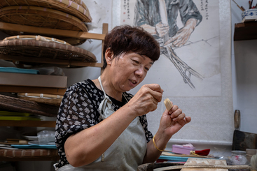 宣笔制作工序：水盆之二