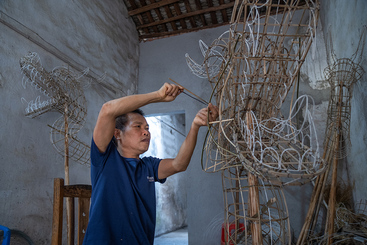 宾阳炮龙.烟火中的传承与狂欢之制作骨架