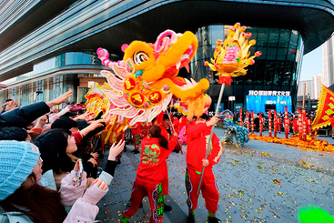 金狮献瑞福满门（组照6）