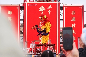 非遗过大年 狮舞耀新城