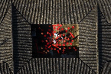 江南老宅内的传统文化书法元素
