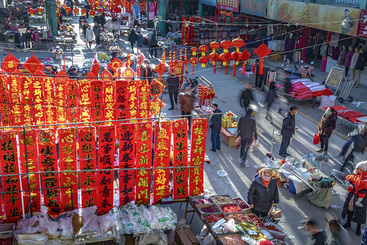 热闹的年货市场  组照--5