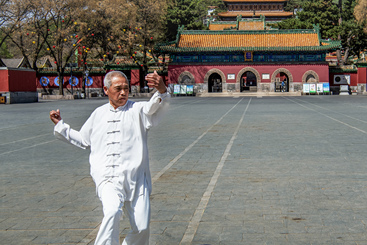 Z38568-3-277263-135****8708-组照01《古寺前太极拳展示》胡济修135****8708。摄于2024年4月15日河北省承德市避暑山庄外庙普宁寺广场。太极拳老师在展示杨氏太极拳24式套路。_DSC7673.jpg