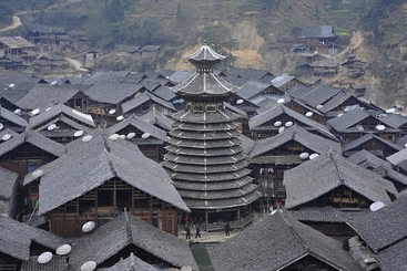 2，贵州从江增冲鼓楼始建于1672年全国文物重点保护单位