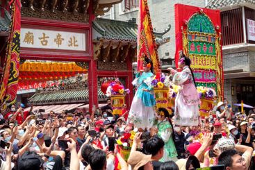深圳宝安西乡北帝三月三庙会表演