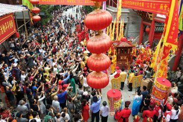 深圳宝安西乡北帝三月三庙会表演