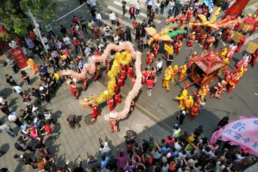 深圳宝安西乡北帝三月三庙会表演